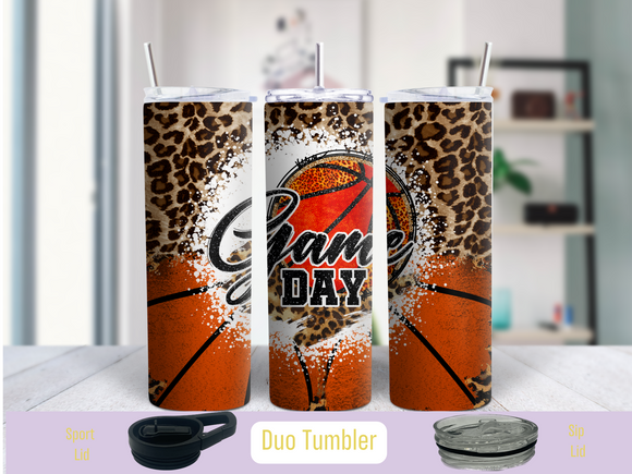 Game Day Basketball Tumbler  20 oz Duo Tumbler (Personalized Optional)