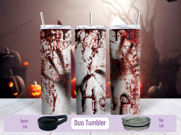 Help Hand Creepy Halloween Tumbler Personalized Optional)