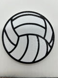 3.5" x 3.5" Hard Plastic Volleyball Decorative Attachment