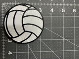 3.5" x 3.5" Hard Plastic Volleyball Decorative Attachment