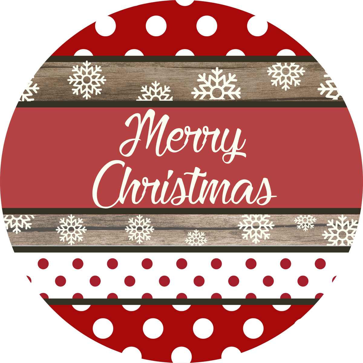 Merry Christmas Rustic Metal Sign (choose Size) – Festive Creations By 