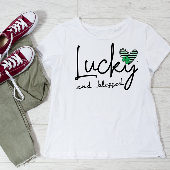 T-Shirt Transfer Lucky & Blessed St. Patrick's Day