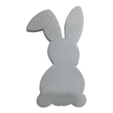 8.5" x 8” x .25"  Checker Bunny Pom Pom Tail