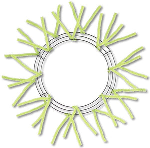15"Wire,25"Oad-Pencil Work WREATH X18 TIES, LIME XX750437