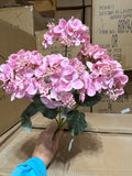 17" Hydrangea Bush Real Feel x 5 - Pink