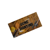 12 x 6 Gone Hunting Metal Sign