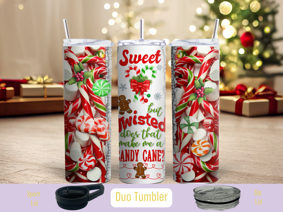 Gingerbread Sweet but Twisted Duo Tumbler (Personalized Optional)