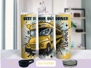Best School Bus Driver 20 oz Duo Tumbler (Personalized Optional)
