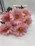 18” AFRICAN DAISY X 9 Pink