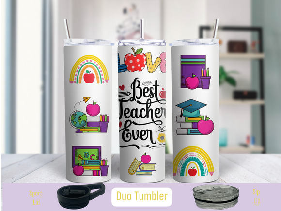 Best Teacher Tumbler - Sublimation Tumbler
