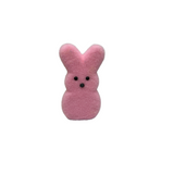 Flocked Styrofoam Bunny 6.25" (Choose Color)