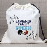 Sangamon Valley Storm Team Spirit Drawstring Bag (Personalization option)