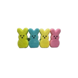 Flocked Styrofoam Bunny 6.25" (Choose Color)