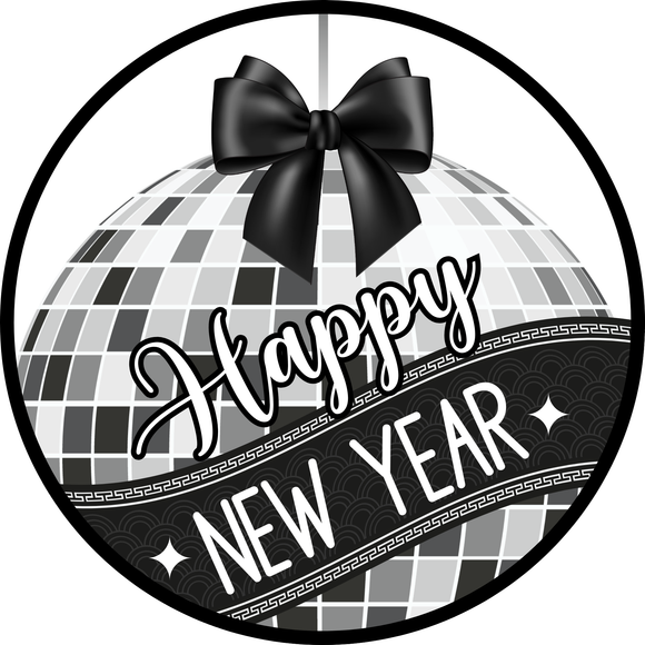 Gleaming New Year Celebration Sign (Choose Size)