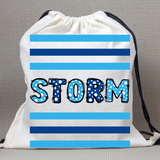 Sangamon Valley Storm Team Spirit Drawstring Bag (Personalization option)