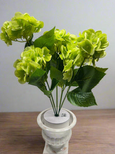 Spring green, artificial hydrangea