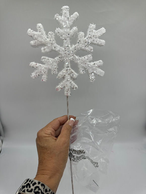 Glitter Snowflake Pick 19