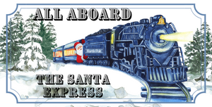 12" x 6" All Aboard The Santa Express