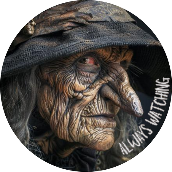 Witch Always Watching Metal Sign (Choose Size)