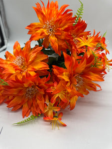 19” DAHLIA X 12 Orange