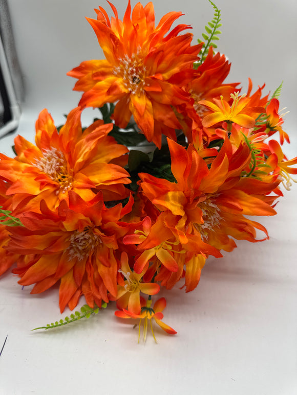 19” DAHLIA X 12 Orange