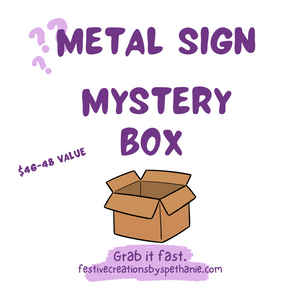 Metal Sublimated Sign Mystery Box