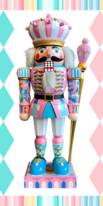 12x6 Candy Land Nutcracker Metal Sign