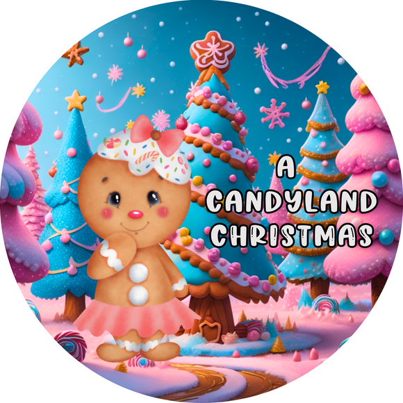 A Candyland Christmas Gingerbread (Choose Size)