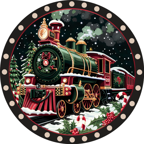 Holiday Express Train Metal Sign (Choose size)