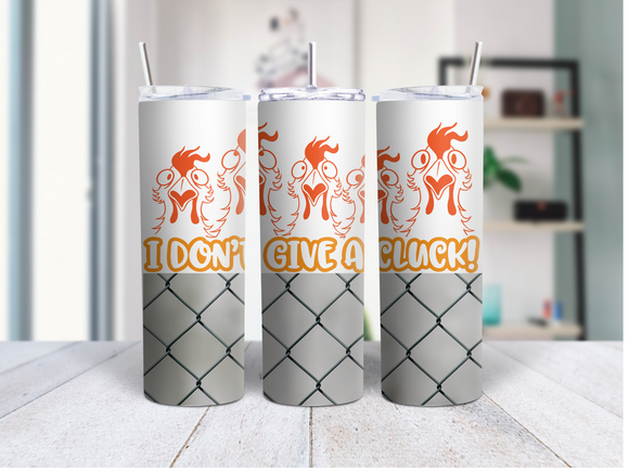Don't Give a Cluck Rooster 20 Oz Duo Tumbler (Personalized Optional)