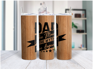 Dad The Man The Myth The Legend (Personalized Optional)  20 Oz Duo Tumbler