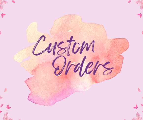 Custom Order Sign with Set Up