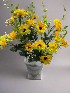 SM DAISY BUSH X 12 Yellow