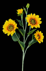 25"L Sunflower Spray Yellow