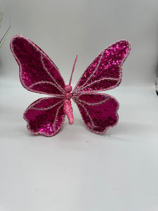 10” x 8” Sequin Butterfly Pick