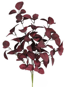 19"L Leaf Spray Tt Burgundy