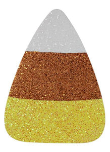 9.5"H Glittered Eva Candy Corn White/Orange/Yellow