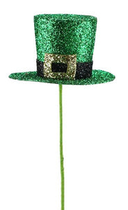 15.75"L St. Patrick's Day Hat Pick Green/Gold/Black