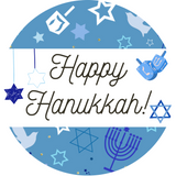 Happy Hanukkah Metal Wreath Sign (Choose Size)