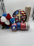 Patriotic Cross Wreath Kit – Faith and Freedom Design