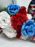 Patriotic Cross Wreath Kit – Faith and Freedom Design