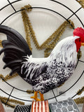 Rooster Farmhouse Wreath Kit