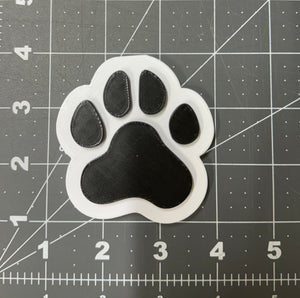 3" Paw Print With Holes