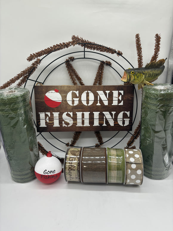 Gone Fishing Wreath Kit