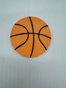 3.5" Hard Round Plastic Basketball Decorative Attachment