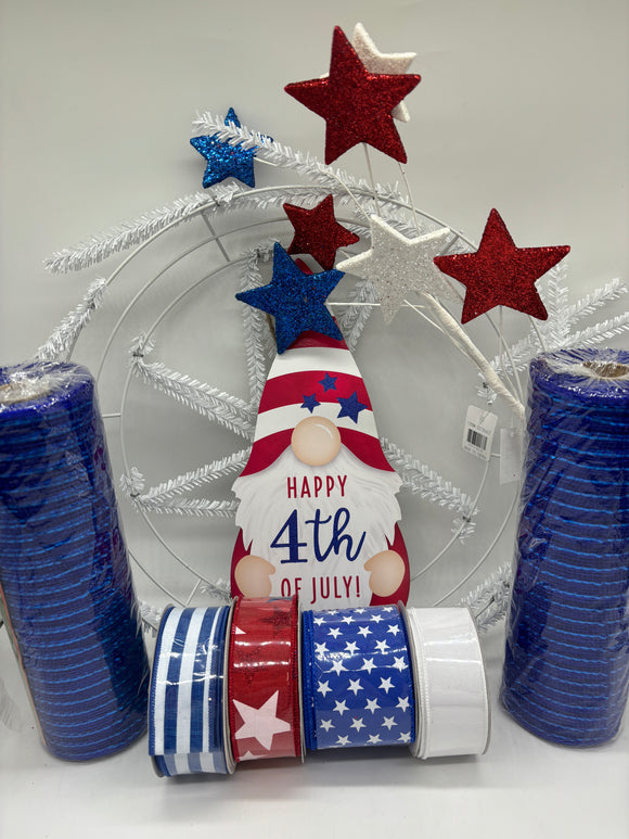 4th of July Gnome Wreath Kit