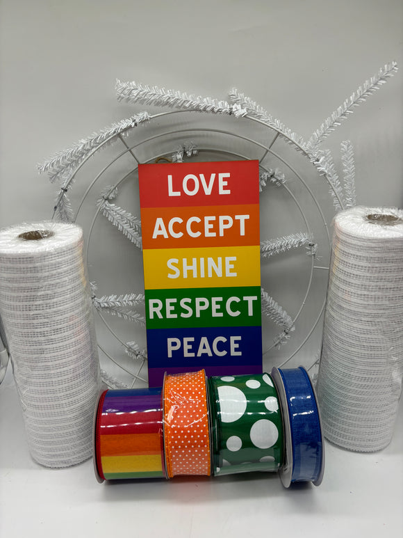 Love Pride Wreath Kit