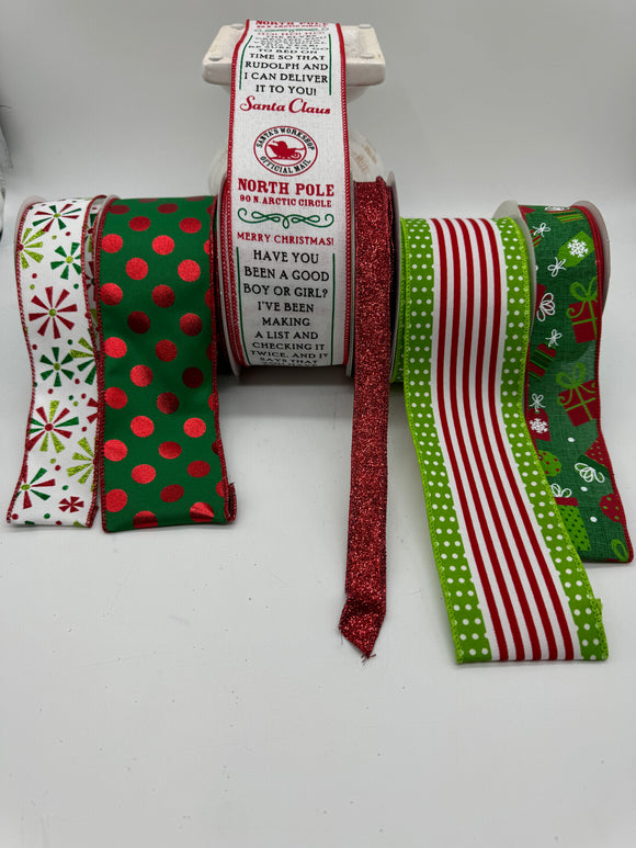 Jolly Holiday Wired Ribbon Bundle