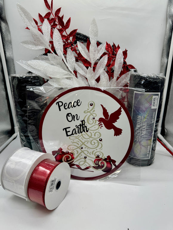 Peace on Earth Holiday Wreath Kit