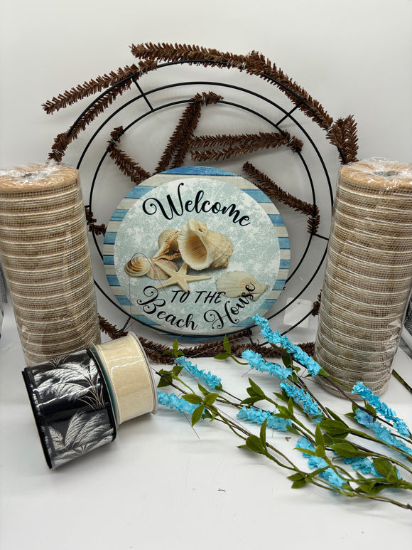 Welcome To The Beach Nautical Wreath Kit